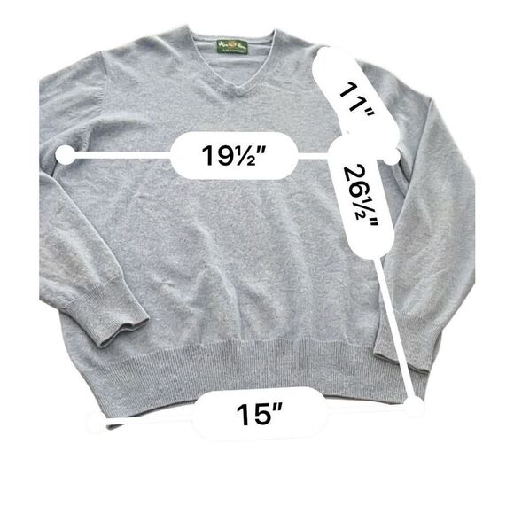 Alan Paine UK Cashmere Saddle Shoulder Sweater Size L - Picture 4 of 10